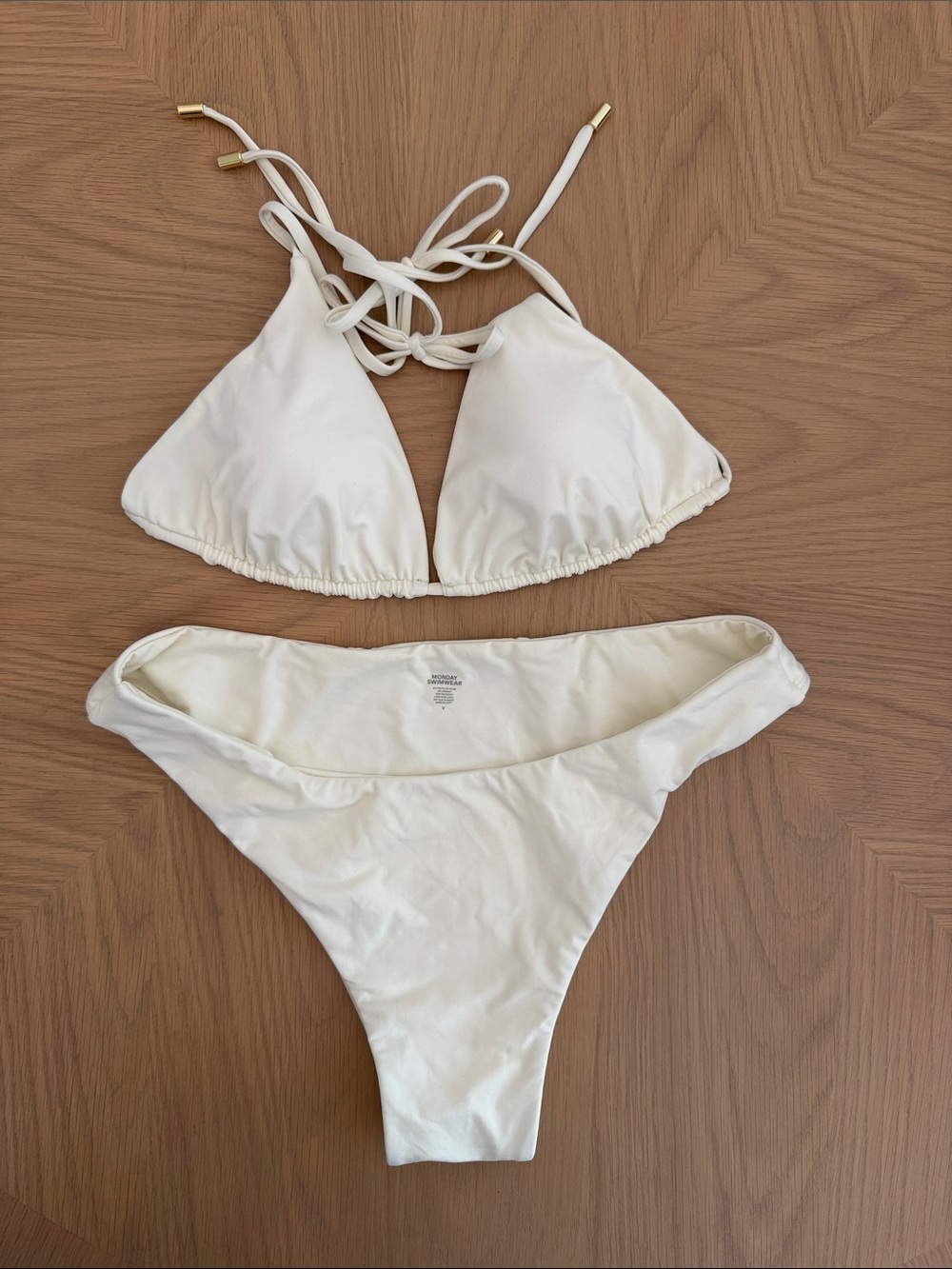 Monday Swimwear NWOT Off White Bikini